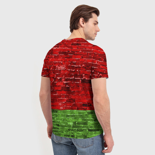 Мужская футболка 3D Зубр, цвет 3D печать - фото 4