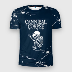 Мужская футболка 3D Slim Cannibal Corpse - брызги