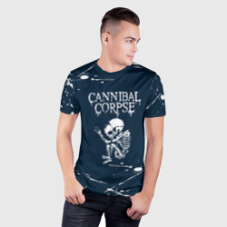 Мужская футболка 3D Slim Cannibal Corpse - брызги - фото 2