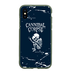 Чехол для iPhone XS Max матовый Cannibal Corpse - брызги