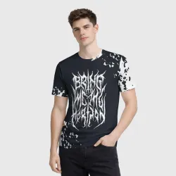 Мужская футболка 3D Bring Me the Horizon краска - фото 2