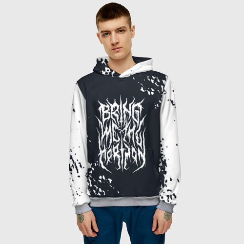 Мужская толстовка 3D Bring Me the Horizon краска, цвет меланж - фото 3