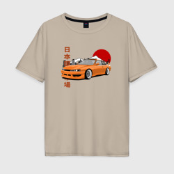 Мужская футболка хлопок Oversize Silvia s14 JDM Retro Car