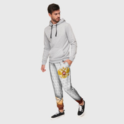 Мужские брюки 3D Герб РФ с золотой вставкой - фото 2