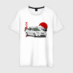 Mazda 3 bk JDM Retro – Мужская футболка хлопок с принтом купить со скидкой в -20%