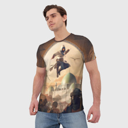 Мужская футболка 3D Assassins Creed Mirage - фото 2