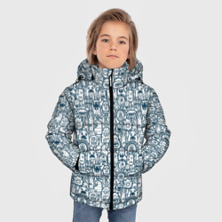 Зимняя куртка для мальчиков 3D Монстрики с антенками - фото 2