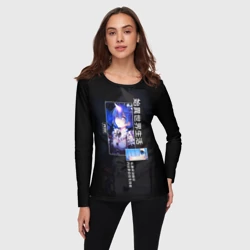 Женский лонгслив 3D Re: Zero жизнь с нуля в другом мире - Rem - фото 2