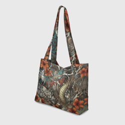 Пляжная сумка 3D Тигр и дракон мифические - фото 2