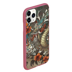 Чехол для iPhone 11 Pro Max матовый Тигр и дракон мифические - фото 2