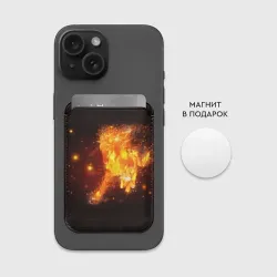 Картхолдер Magsafe магнитный Огненная лошадь мчит галопом - фото 2
