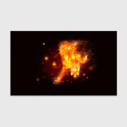 Бумага для упаковки 3D Огненная лошадь мчит галопом