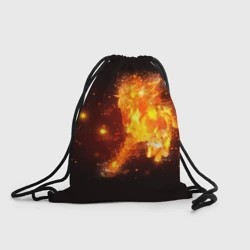 Рюкзак-мешок 3D Огненная лошадь мчит галопом