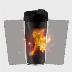 Термокружка-непроливайка Огненная лошадь мчит галопом - фото 2