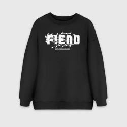 Женский свитшот oversize без начеса хлопок FIEND