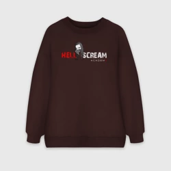 Женский свитшот oversize без начеса хлопок Hellscream Academy