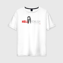 Женская футболка хлопок Oversize Hellscream Academy