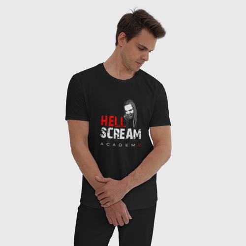 Мужская пижама хлопок Hellscream Academy, цвет черный - фото 3
