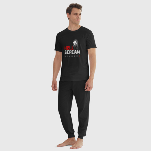 Мужская пижама хлопок Hellscream Academy, цвет черный - фото 5