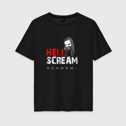 Женская футболка хлопок Oversize Hellscream Academy