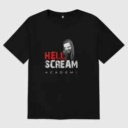 Мужская футболка хлопок Oversize Hellscream Academy