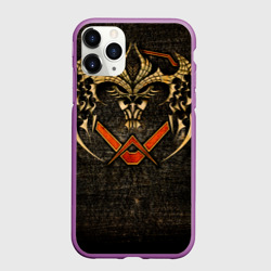 Чехол для iPhone 11 Pro матовый FIEND смотрящий на звезды