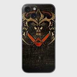 Чехол для iPhone 15 силиконовый с защитой камеры FIEND смотрящий на звезды