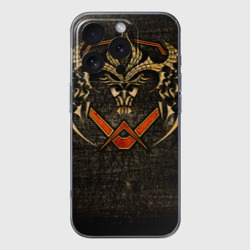 Чехол для iPhone 16 Pro силиконовый с защитой камеры FIEND смотрящий на звезды