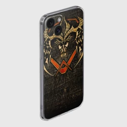 Чехол для iPhone 15 силиконовый с защитой камеры FIEND смотрящий на звезды - фото 2