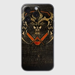 Чехол для iPhone 15 Pro Max силиконовый с защитой камеры FIEND смотрящий на звезды