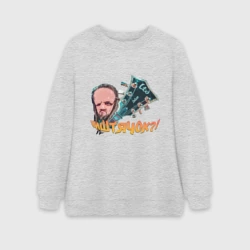 Женский свитшот oversize без начеса хлопок Leos hellscream мем: ништячок