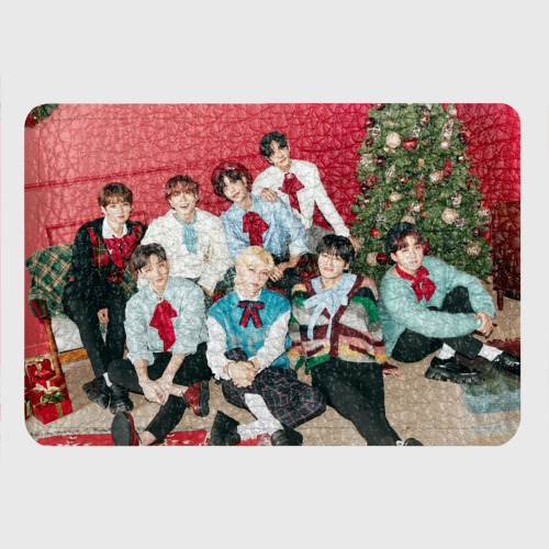 Картхолдер с принтом Stray Kids Christmas EveL, цвет красный - фото 4