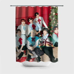 Штора 3D для ванной Stray Kids Christmas EveL