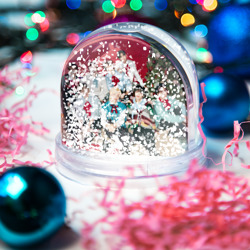 Игрушка шар с принтом Stray Kids Christmas EveL для любого человека, вид спереди №3. Цвет основы: прозрачный