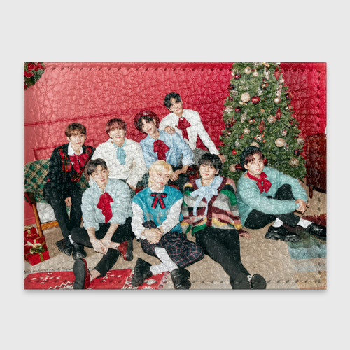 Обложка для студенческого билета Stray Kids Christmas EveL, цвет красный