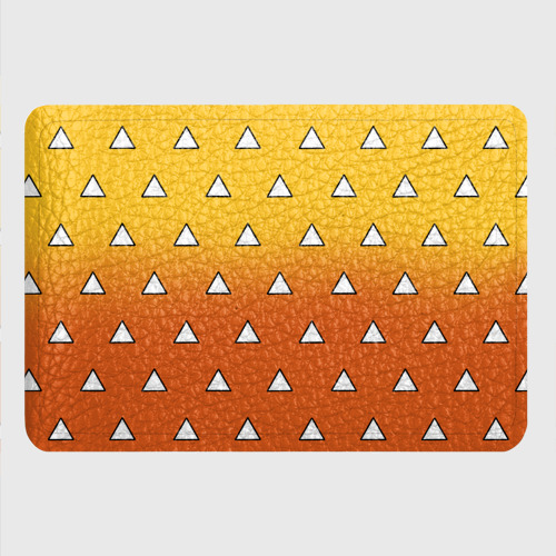 Картхолдер с принтом Оранжевое кимоно с треугольниками - Зеницу Клинок, цвет синий - фото 4
