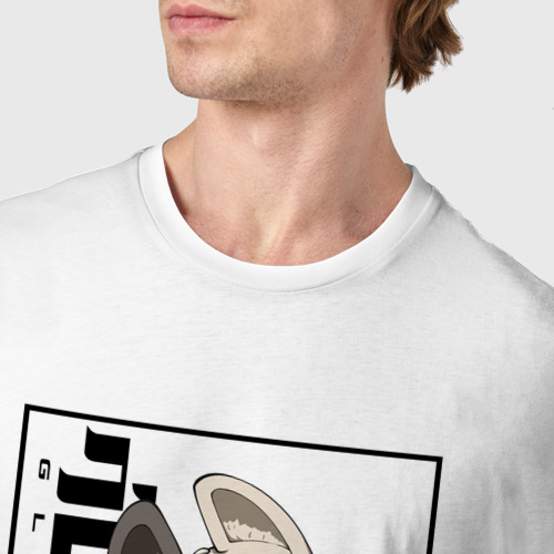 Мужская футболка хлопок Сюити - Глейпнир, цвет белый - фото 6