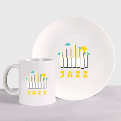 Набор: тарелка + кружка Jazz City
