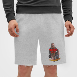 Мужские трикотажные шорты футер хлопок Leos hellscream: расщеп есть - рок прикол - фото 2