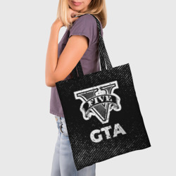 Шоппер 3D GTA с потертостями на темном фоне - фото 2
