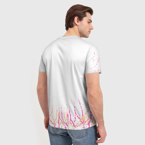 Мужская футболка 3D Twice градиент, цвет 3D печать - фото 4