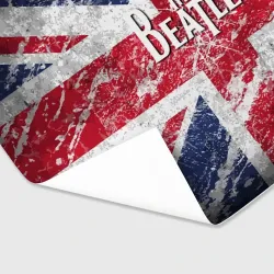 Бумага для упаковки 3D The Beatles - лого на фоне флага Великобритании - фото 2