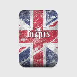 Картхолдер Magsafe магнитный The Beatles - лого на фоне флага Великобритании