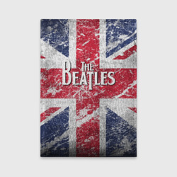 Обложка для автодокументов The Beatles - лого на фоне флага Великобритании