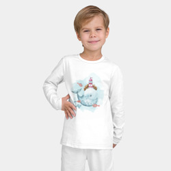 Детская пижама с лонгсливом хлопок Маяк на ките - фото 2