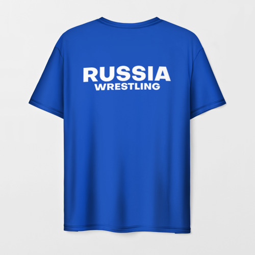 Мужская футболка 3D Борцовский ковер wrestling Russia, цвет 3D печать - фото 2