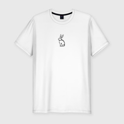 Мужская футболка хлопок Slim Кролик - Minimal Art