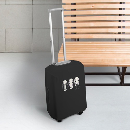 Чехол для чемодана 3D Каонаси-Безликий, цвет 3D печать - фото 3