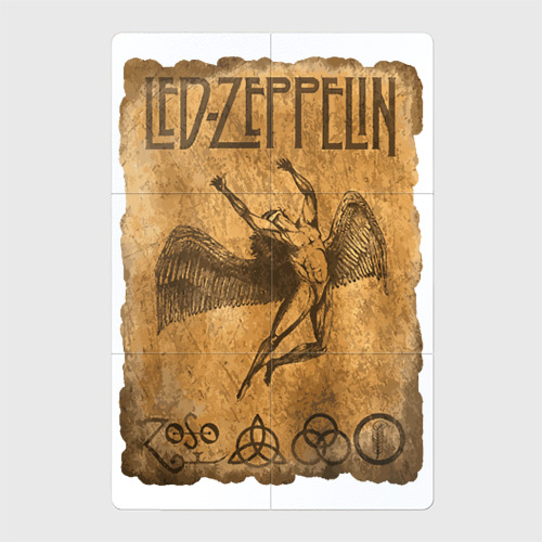 Магнитный плакат 2Х3 Led Zeppelin swan song logo