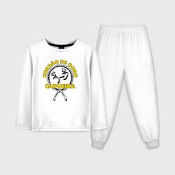 Детская пижама с лонгсливом хлопок Capoeira Cordao de ouro